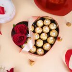 Heart-Shaped Metal Storage Box (Red) | Airtight Tin Container for Cookies, Biscuits | Multipurpose Decorative Box for Home Décor & Gifting | Ideal for Diwali, Rakhi, Valentine, Weddings