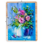 Eduway 19x14 Wooden Drawing & Lap Board with Clips – Multipurpose Study & Art Board