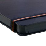 MENORAH A4 True Black Artist Sketchbook - 250 GSM Hard Case Bound - 84 Pages/42 Sheets - (21.0 x 29.7 cm) Drawing Journal (Landscape)