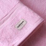 600 GSM, 100% Bamboo Towels for Bath Large Size | Luxury Bath Towel for Men & Women | Highly Absorbent, Super Soft, Quick Dry, and Skin Friendly | 75 X 150 cms (Pack of 1, Plush Pink)