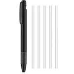 URBAN BOX Eraser and Refill, round 3.8 mm Pen Style Eraser with Refill Mechanical Retractable Eraser Art Eraser for Artists Drawing Painting, Students Teacher Adult Children Office School Home