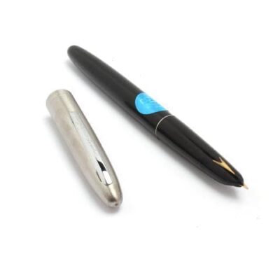 PENMAN HERO 329 ORIGINAL FOUNTAIN PEN, Steel Cap with Iridium Nib,Black color-Pack Of 1-Ideal Gift for Students and Proffesionals