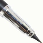 Hero Pen Original 3266 All Rounder Metal Body Fountain Pen, Smooth 360 Degree Angle Nib, Fixed Converter, Chrome Trims with Gift Box. (Black)