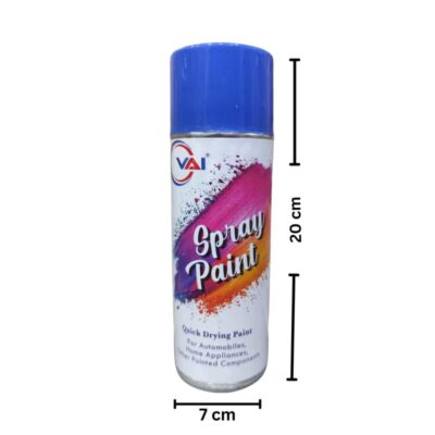 VAI Blue Spray Paint 400ml (Pack of 1) | DIY Spray Paint for Metal, Wood, Plastic, Wall | Quick Drying, High Coverage, Multipurpose