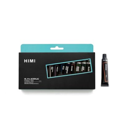 HIMI - Acrylic Paint- 12 ml Tubes Set - 12 Colors - Multicolor