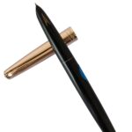 PENMAN- HERO 329 ORIGINAL FOUNTAIN PEN, GOLD Cap with Iridium Nib,Black color-Pack Of 1-Ideal Gift for Students and Proffesionals