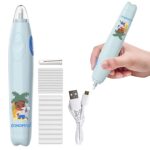 HASTHIP® Electric Automatic Eraser USB Rechargeable, Erasers for Kids with 20 Refills - 30 Days Long Work Duration Electric Eraser for Students & Artists, Cartoon Design, Drawing & Sketching