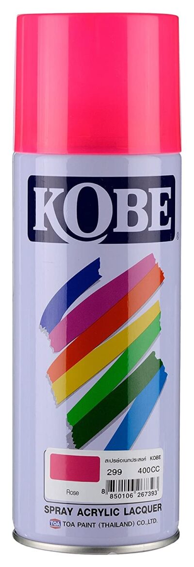 Oasis Kobe Acrylic Spray Paint – Fast Dry Multipurpose Spray For Metal, Wood, Walls, Automobiles, Art & Craft, DIY Projects – 400ML (Rose Pink)