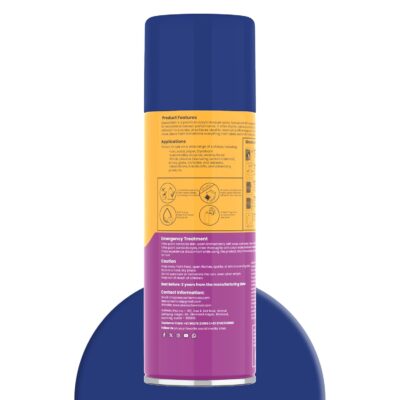 ZEEVA Acrylic Spray Paint 400ml – Papsi Blue Gloss Finish | Quick Dry Multi-Surface Spray for Wood, Metal, Plastic, Glass, Canvas & Walls | Professional Grade DIY Art & Craft Paint for Furniture, Home Décor, Projects & Model Making