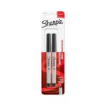 Sharpie Ultra Fine Point Permanent Markers, Black Ink, Resists Fading and Water, Blister Pack with 2 Markers (37161PP)