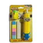 Minion Electric Eraser for Kids Electric Eraser Sharpener Stationery for Drawing Art and Craft Erasers for Kids & Professionals Pack of 1 Assorted Color