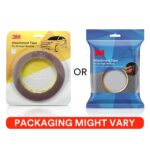 3M Attachment Tape for Stronger Bonding, Interior & Exterior Use in Automotive Areas with Double Side Acrylic Foam Tape, Superior Adhesive (12mmX4m, Grey, Pack of 1)