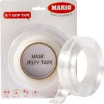 Mario Heavy Duty Multipurpose Double Sided Nano Gel Tape – 1 Inch × 3 Meter | Strong Silicone Adhesive, Heat Resistant, Removable, Washable & Reusable Anti-Slip Transparent Grip Tape