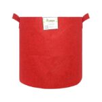 Geo Fabric Grow Bags for Plants 18X18 Inch (Pack of 1) | 400 GSM Heavy Duty UV-Protected Round Maroon Colour Plant Bags for Terrace and Vegetable Gardening | Strong & Reusable|