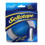 Sellotape Double Sided Tape, Strong Double Sided Tape for Everyday Use, Mounting, Arts & Crafts, Easy to Use Double Sided Sticky Tape with Solid Grip & Easy Peel, 12mm*33m, Clear