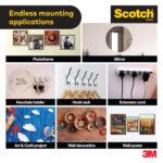 Scotch 3M Double Sided Tape (1m holds 4.5Kgs) for indoor hanging applications (Photo frames, Mirrors, Key Holders, Extension Boards, Wall decoration, etc)(L: 3m, W: 24mm)