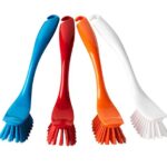 Ikea Polypropylene Polyester Dish-Washing Brush (25 cm, Assorted Colors) - Pack of 4
