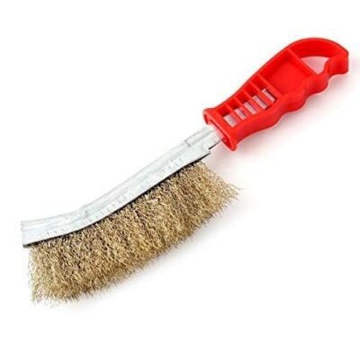 Multi-Purpose Stainless Steel Wire Brush with Long Handle for Cleaning Rust and Paint Remover Brush | Wire Brush for Cleaning Metal - Pack of 1