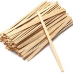 HushLush Disposable Birchwood Coffee/Tea Stirrer Sticks | Bamboo Stirrer| Stir Sticks for Hot Beverages | Craft Stick with Round End| Eco-Friendly| (1000PCs, 5.5 in)