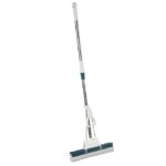 Big Sponge Mop for Floor Cleaning, Stainless Steel Butterfly mop for Cleaning Floor, PVA Sponge Mop Stick for Bathroom Cleaning
