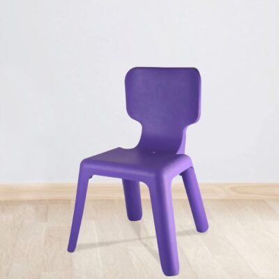 Cello Murphy Comfortable Kids Chair with Backrest for Study Chair|Play|Dining Room|Bedroom|Kids Room|Living Room|Indoor-Outdoor|Dust Free|100% Polypropylene Stackable Chairs, Violet