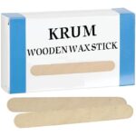 KRUM Ice Cream Stick for Craft and Epilation, Wooden Popsicle Sticks for Waxing, Tongue Depressor, Multipurpose Sticks for Salon, DIY Projects Size 4.5" inch– 100 Count