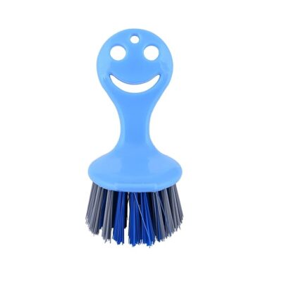 Zureni Sink Basin Cleaning Brush Home Washing Comfort Grip Stiff Bristles Heavy Duty Deep Scrub for Bathroom, Tile, Kitchen, Floor (Pack of 1, Random Color)