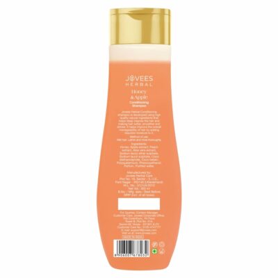 Jovees Herbal Honey & Apple Conditioning Shampoo For silky, Soft & Shiny Hair | Repairing, Controls Frizz, With Peach and Aloe Vera Extracts | For Dry to Rough Hair- 300 ml