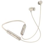 Noise Airwave Pro Bluetooth in Ear Neckband with Up to 32 dB ANC, 60H of Playtime, Dual Device Pairing, 3 Mic ENC for Calling, Low Latency (Upto 40ms), 13mm Driver (Metallic Beige)