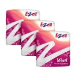 Ezee Tissue Paper Napkins - 100 Pieces (Pack of 3/300 tissues)