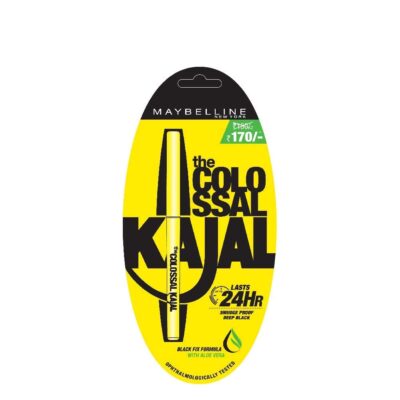 Maybelline Colossal Kajal Pencil, Matte Finish (Pack Of 2) - Black