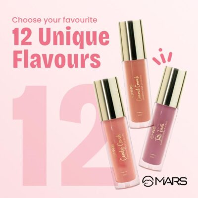 MARS Candylicious Sheer Lip Gloss for Women | Hydrating & High Shine | Lightweight | Non-Sticky | Enriched with Vitamin-E, Hyaluronic Acid & Avocado Ester (4.0ml) (08-CHERRY COLA)