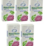 STAGER Soft Pocket Tissue Packs, Disposable Tissue Paper Packets For Face, Women, Men, Kids, ETC (50 Sheets) - Pack Of 5.