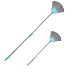 Bringhom V Jala Broom Ceiling Cleaning Brush with 6'ft Long Adjustable Handle Suitable for Long Height Ceiling for Multipurpose Cleaning Ceiling Fan, Corners, Wall, Cobweb (1Pc, Grey - Aqua green)