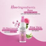 Lacto Calamine Rose Water Toner For Glowing Skin|120ml Each- Pack of 2| Gulab Jal Face Toner|Rosewater- Aloe Vera & 2% Niacinamide| Cleanses, Hydrates & Moisturises Skin|No Sulphate,Alcohol & Parabens