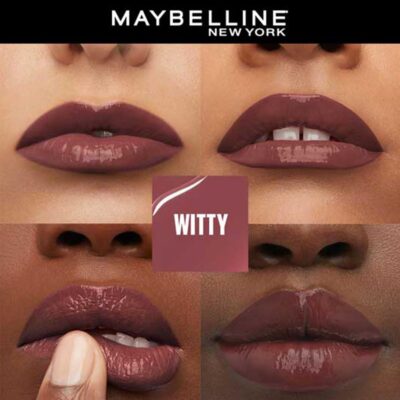Maybelline New York Superstay Vinyl Ink Liquid High-Glossy Lipstick - Witty, Instant Shine & Transfer Proof. Superstay Vinyl Ink Lipstick Last Up To 16Hr, Enriched With Vitamin E & Aloe | 4.2Ml