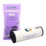 Kuber Industries Vinyl (Medium) Eco Friendly 7 LTR Dustbin Bags - Leakproof Odour Free|Strong Garbage Bags - For Trash And Waste - Dustbin Covers For Kitchen (21 x 19 Inches) (Black) 30 count