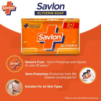 Savlon Glycerin Soap, 75g x 3
