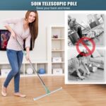 3 in 1 Magic Broom Sweeper, Wipers for Bathroom Floor, Bathroom Cleaning Brush with Long Handle, Broom for Floor and Bathroom Cleaning Accessories, Tiles Cleaner