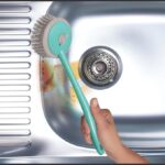 Spot zero by Milton Kitchen Cleaning Handy Sink Brush (Aqua Green, Pack of 1 piece)