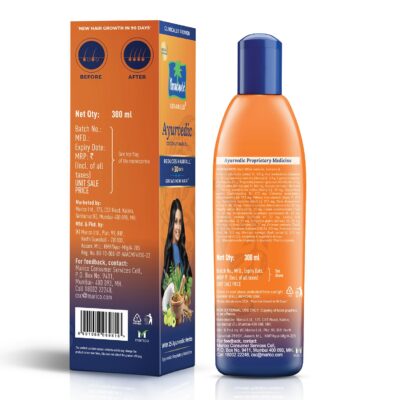 Parachute Advansed Ayurvedic Coconut Hair Oil | for Hair Fall Control & Hair Growth | with Coconut & 25 Ayurvedic Herbs Like Amla, Neem, Bhringraj, Brahmi, Methi Etc | Clinically Proven | 300Ml