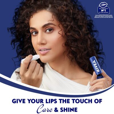 NIVEA Original Care 4.8g Lip Balm|24 H Melt in Moisture Formula|Natural Oils|Nourished Lips,4.8 g (Pack of 1)