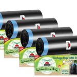 Shalimar Premium (Lavender Fragrance) Scented Drawstring Garbage Bags | Medium 19 X 21 Inches | 120 Bags (30 Bags X 4 Rolls) | Dustbin Bag/Trash Bag | (Black) - Perforated Box for Easy Dispensing