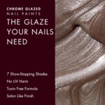HYUE Chrome Glazed Nail Paint - 7 shades | Moonstone | 8 ml | Dual-toned | Long-lasting Shine | Color-Shifting Pigments | One Stroke Coverage | Gel Finish | Salon-like Nails | No UV Damage
