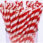 ASTRELLA Straight Drinking Straws | Red, Pack of 50 | Durable & Eco-Friendly Disposable Straws for Parties, Events, and Daily Use