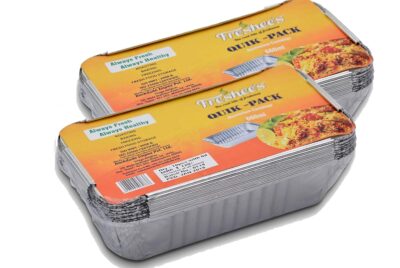Freshee Disposable Aluminium Take Away Foil Container, 660ml Pack of 20 for Food Service Delivery Supply