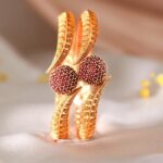 Rubans Bangles Gold Plated Ethic Stylish Trendy Jewellery Gift for Women & Girls