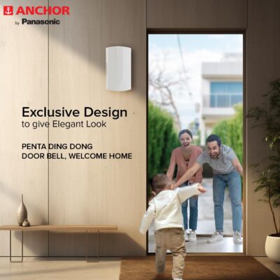 Anchor by Panasonic Penta Ding Dong Doorbell | Calling Bell for Home | Door Bell for Office, School (38921)