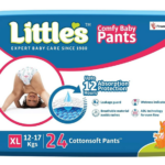 Little's Advanced Care Baby Diapers with 12-Hour Dryness & Wetness Indicator - XL Size (24 Count)
