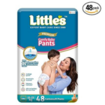 Little's Baby Diapers XXL Size (48 Pieces) | Extra Comfort, High Absorbency & Leak Protection